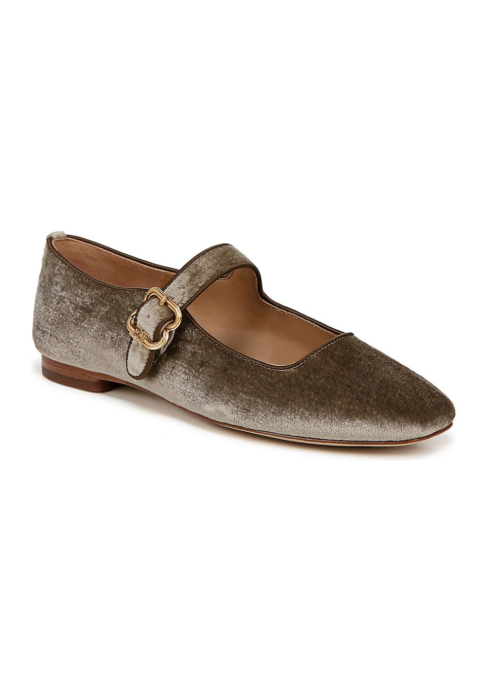 SAM EDELMAN MICHAELA SILK VELVET FLAT