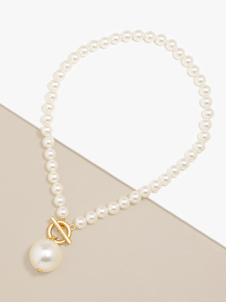 ZENZII PEARL PENDANT COLLAR NECKLACE