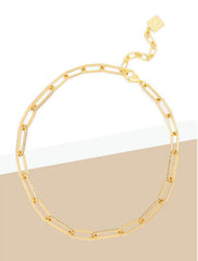 ZENZII CRYSTAL LINK COLLAR NECKLACE