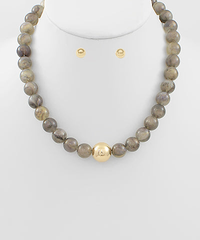 GS BEADED COLORED NECKLACE