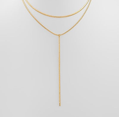 GS Y SHAPE CHAIN NECKLACE
