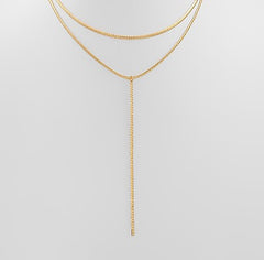 GS Y SHAPE CHAIN NECKLACE