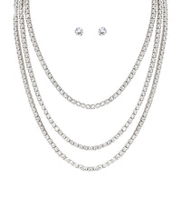 GS CZ 3MM TENNIS CHAIN TRIPLE
