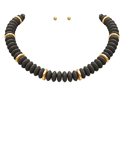 GS RONDELLE BEADED NECKLACE
