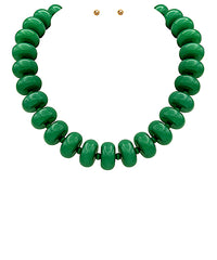 GS RONDELLE BEAD NECKLACE