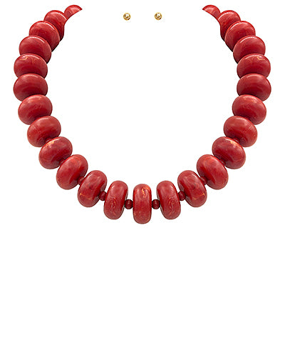 GS RONDELLE BEAD NECKLACE