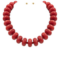 GS RONDELLE BEAD NECKLACE