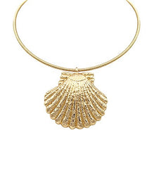 GS TEXTURED SHELL WIRE CHOKER