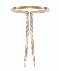 GS PAVE CHOKER DROP NECKLACE