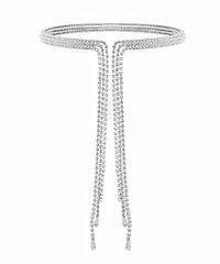 GS PAVE CHOKER DROP NECKLACE