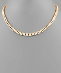 GS CZ CHOKER NECKLACE