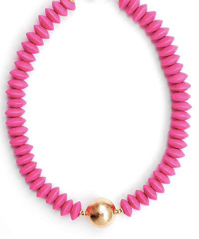GS WOODEN BEAD CHOKER