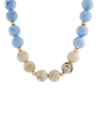 GS ACRYLIC BALL BEADED NECKLAC