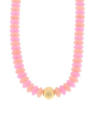 GS METAL & COLOR BEAD NECKLACE