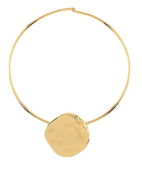 GS TEXTURED NUGGET CHOKER NECKLACE