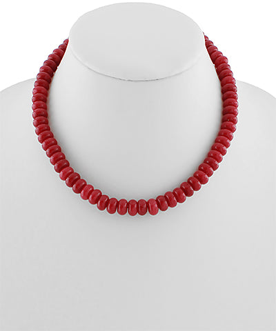 GS BEADED COLOR STONE NECKLACE
