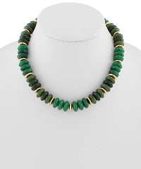 GS COLOR WIDE MARBLE BEAD NECKLACE