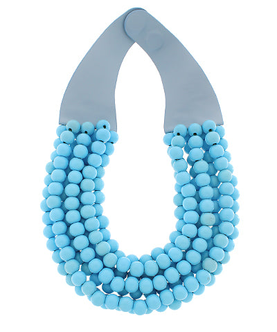 GS WOOD BEAD NECKLACE