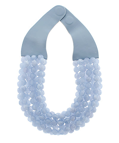 GS AGATE BALL BEAD NECKLACE
