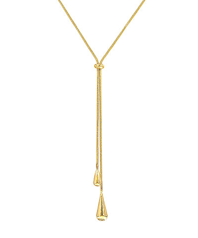 GS END TEARDROP SLIDER Y NECKLACE