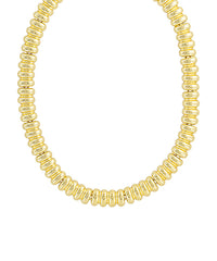 GS LINKED OVAL NECKLACE