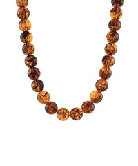 GA AGATE BALL BEAD NECKLACE