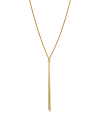 GS SNAKE CHAIN STAINLESS STEEL LONG NECKLACE