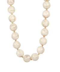 GS ACRYLIC MARBLE BEAD NECKLAC