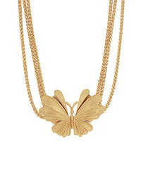 GS 3 LAYERED & TEXTURED BUTTERFLY CHOKER