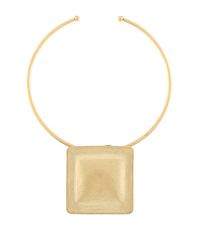 GS TEXTURED SQUARE OPEN CHOKER
