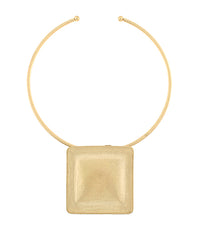 GS TEXTURED SQUARE OPEN CHOKER