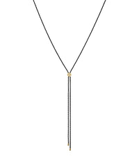 GS 2 LAYERED CORD LONG NECKLACE