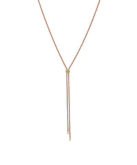 GS 2 LAYERED CORD LONG NECKLACE
