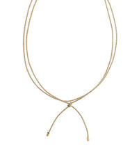 GS BAR END LARIAT CORD NECKLACE