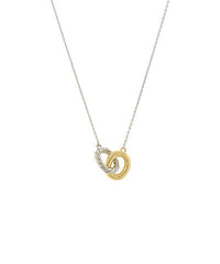 GS TWOTONE LINKED RING NECKLACE