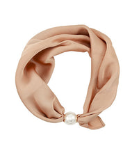 GS ACCENTED PEARL SCARF CHOKER