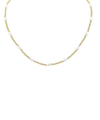 GS BAROQUE PEARL STATION AND BEAD NECKLACE