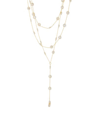GS 3 LAYERED COIN PEARL NECKLACE