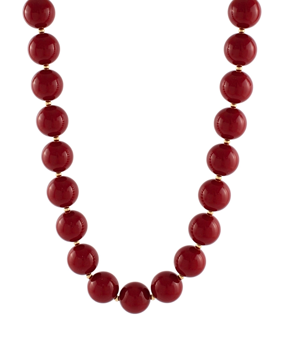 GS ACRYLIC AND CCB BALL NECKLACE