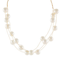GS PEARL BEAD WIRED NECKLACE