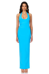 NOOKIE NATALIA HALTER MAXI DRESS