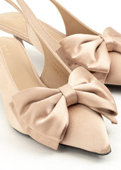 SHU SHOP NORA SATIN BOW HEEL