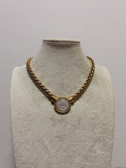 YOCHI QUEEN COIN CHOKER