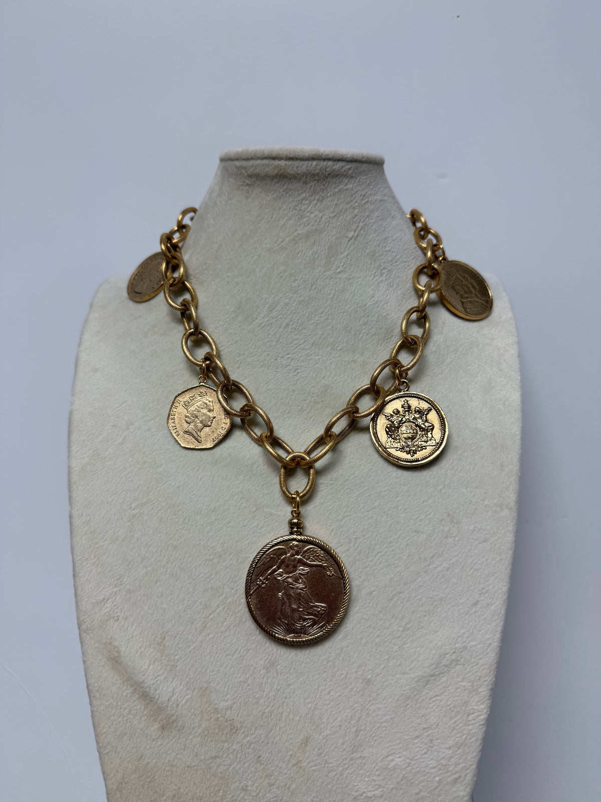 YOCHI 5 COIN NECKLACE