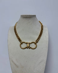YOCHI DOUBLE HORSEBIT NECKLACE