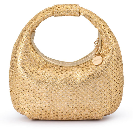 OLGA BERG EDEN WOVEN HOBO BAG