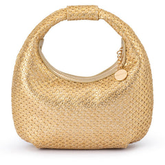 OLGA BERG EDEN WOVEN HOBO BAG