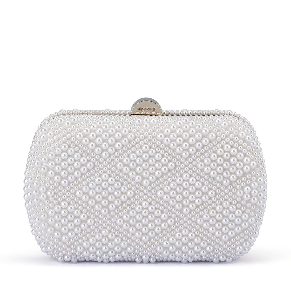 OLGA BERG CLAIRE PEARL CLUTCH