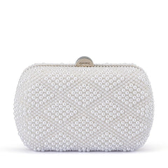OLGA BERG CLAIRE PEARL CLUTCH