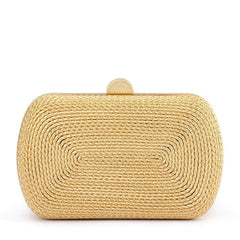 OLGA BERG MARTINA COILED ROPE CLUTCH